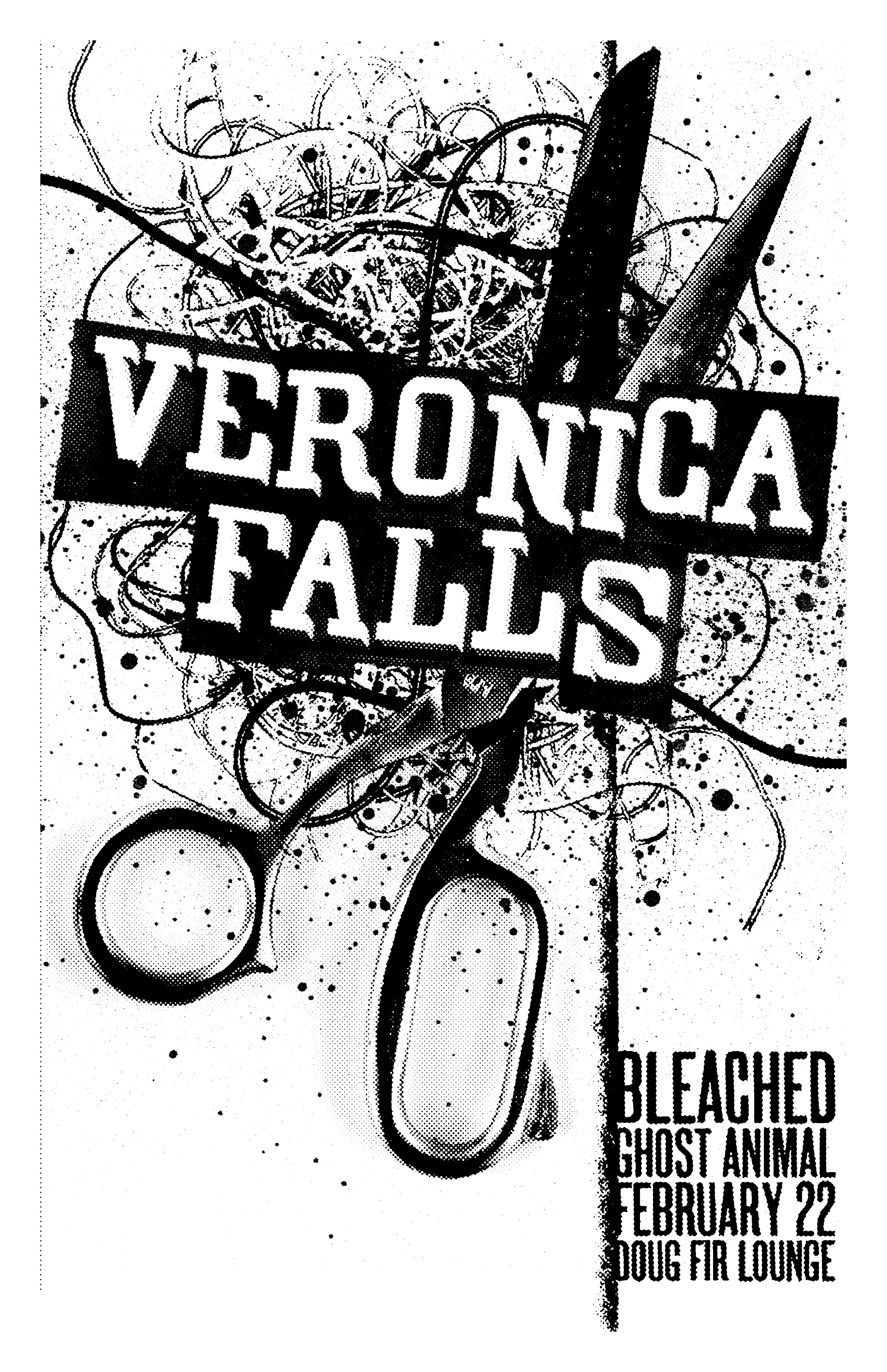 MXP-140.21 Veronica Falls 2012 Doug Fir  Feb 22 Concert Poster