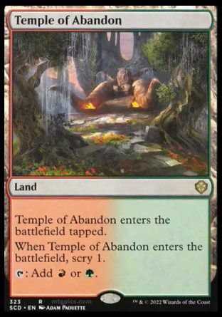 Temple of Abandon (Starter Commander Decks) Trading Card