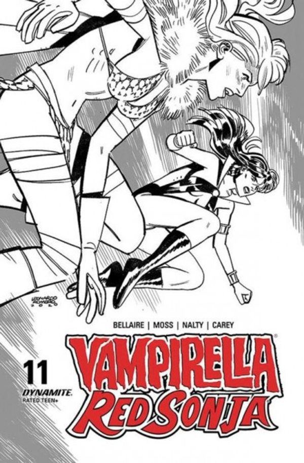 Vampirella/Red Sonja #11 (40 Copy Romero & Bellaire B&W)