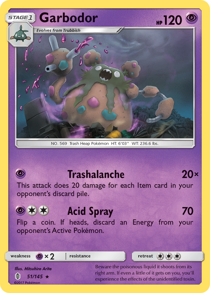 Garbodor (51/145) - Guardians Rising Pokémon Card