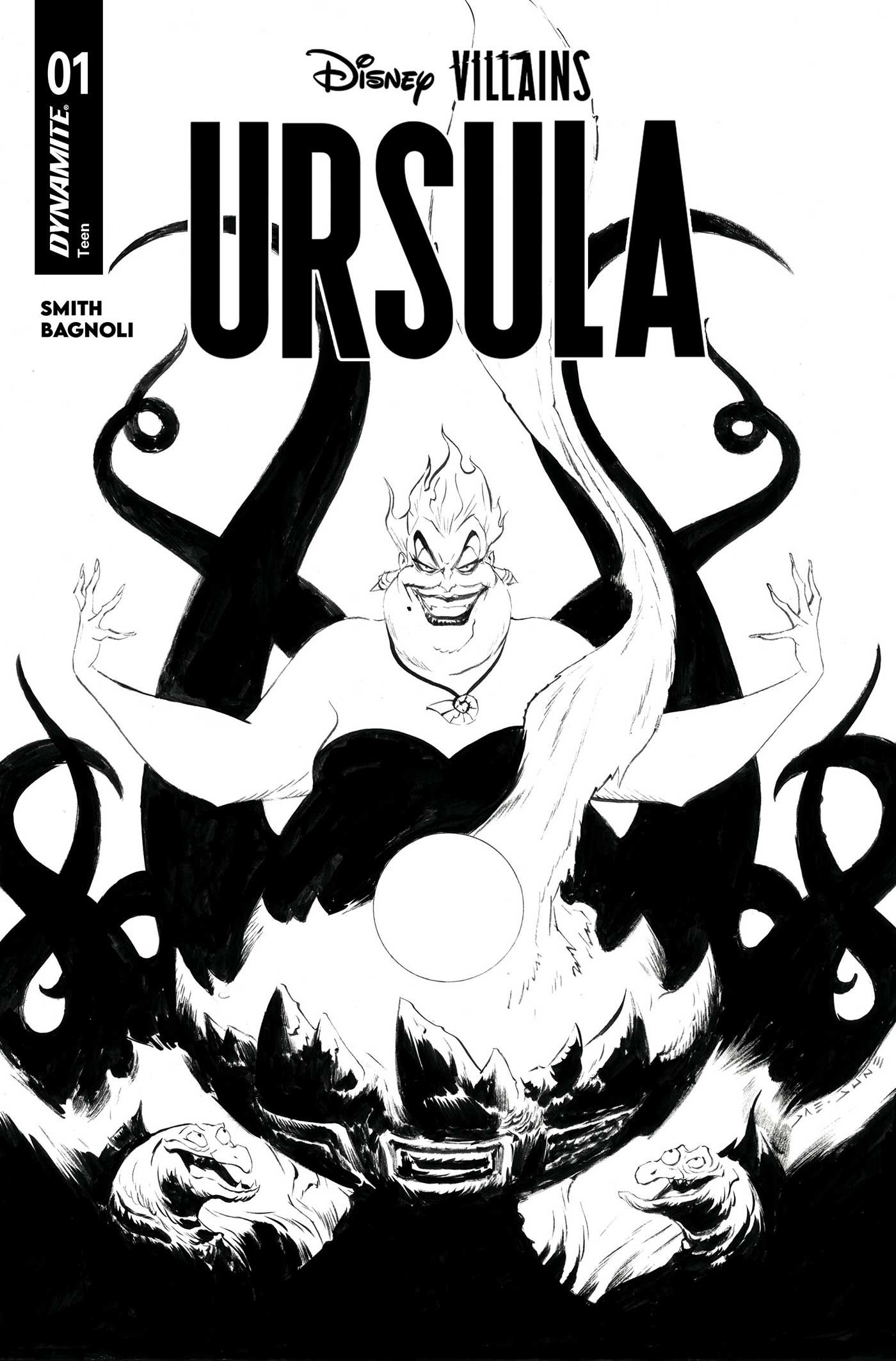 Disney Villains Ursula #1 (Cvr O Jae Lee Line Art Variant) Comic