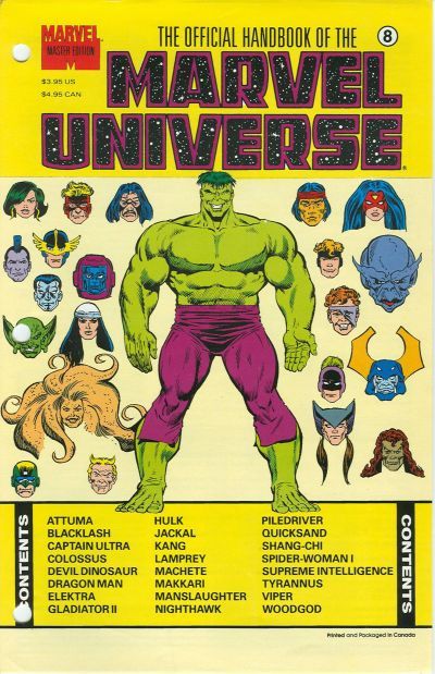 Official Handbook of the Marvel Universe Master Edition #8 Comic
