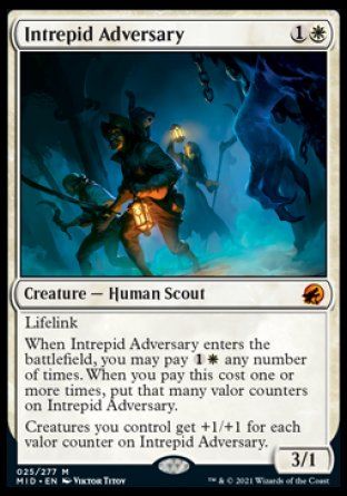 Intrepid Adversary (Innistrad: Midnight Hunt) Trading Card