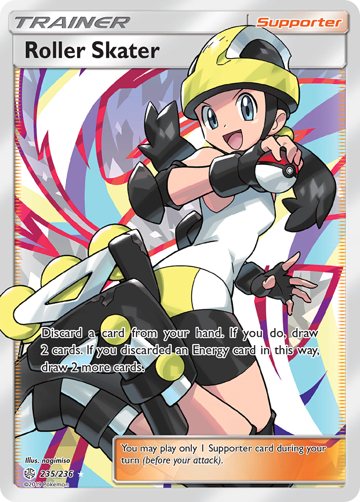 Roller Skater (Trainer: Supporter) (235/236) - Cosmic Eclipse Pokémon Card