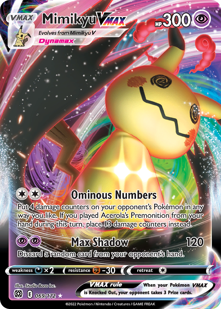 Mimikyu VMAX (69/172) - Brilliant Stars Pokémon Card