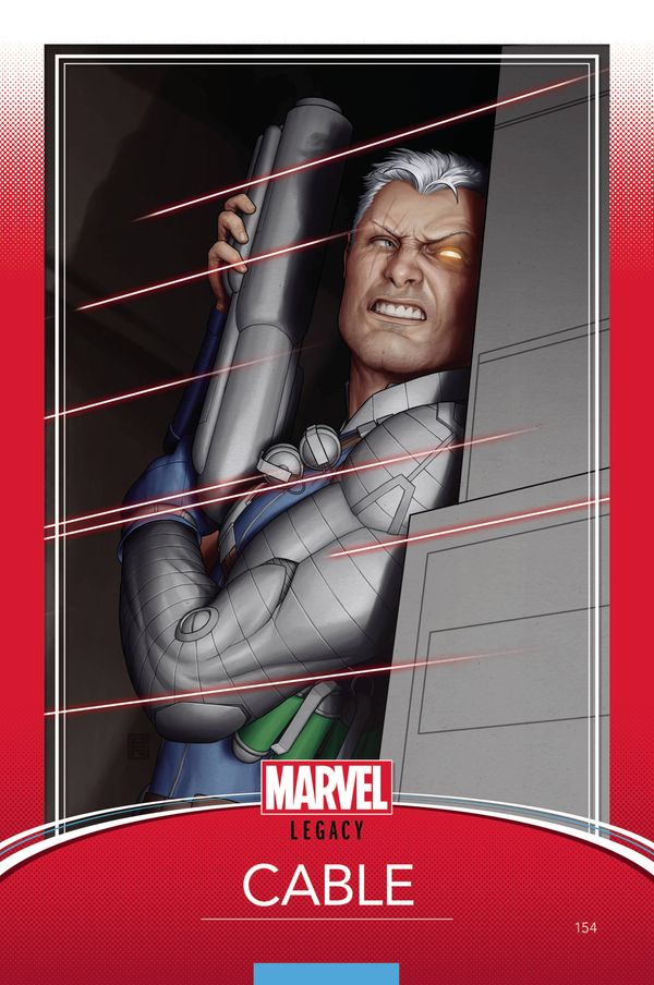 Cable #154 (Christopher Trading Card Variant Leg)