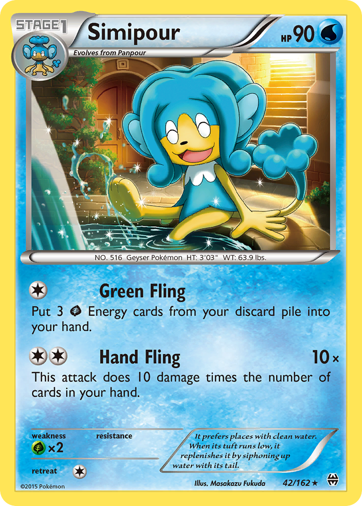 Simipour (42/162) - BREAKthrough Pokémon Card