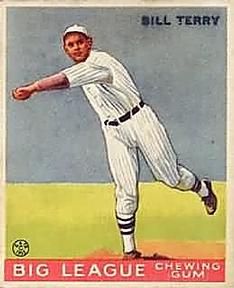 Bill Terry 1933 Goudey (R319) #20 Sports Card