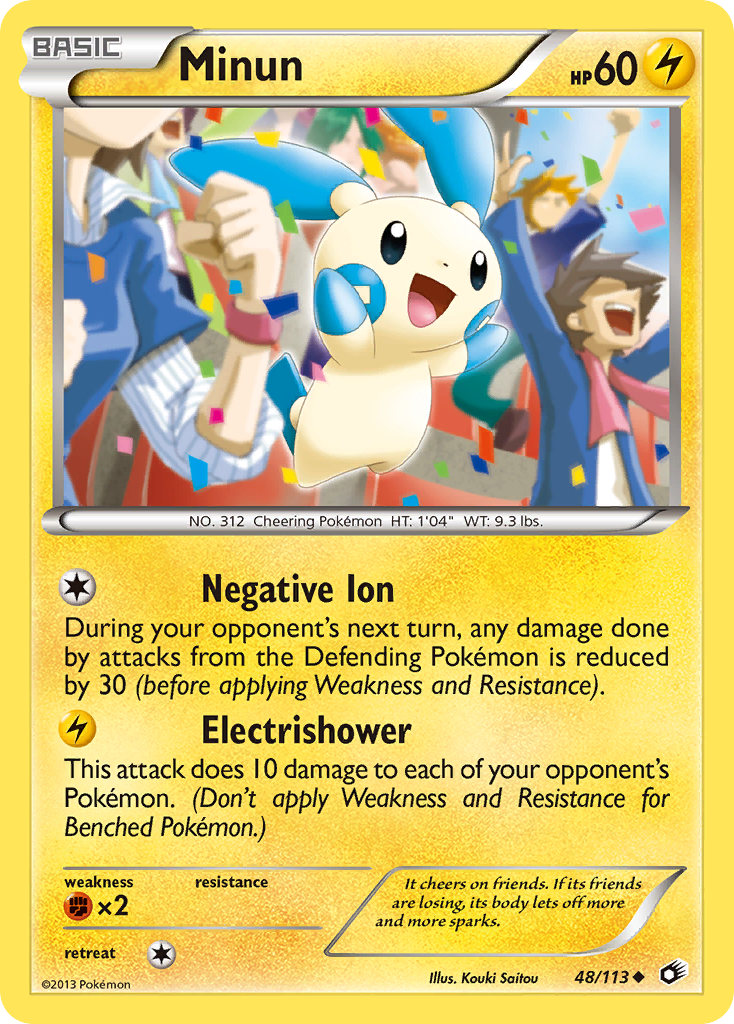 Minun (48/113) - Legendary Treasures Pokémon Card