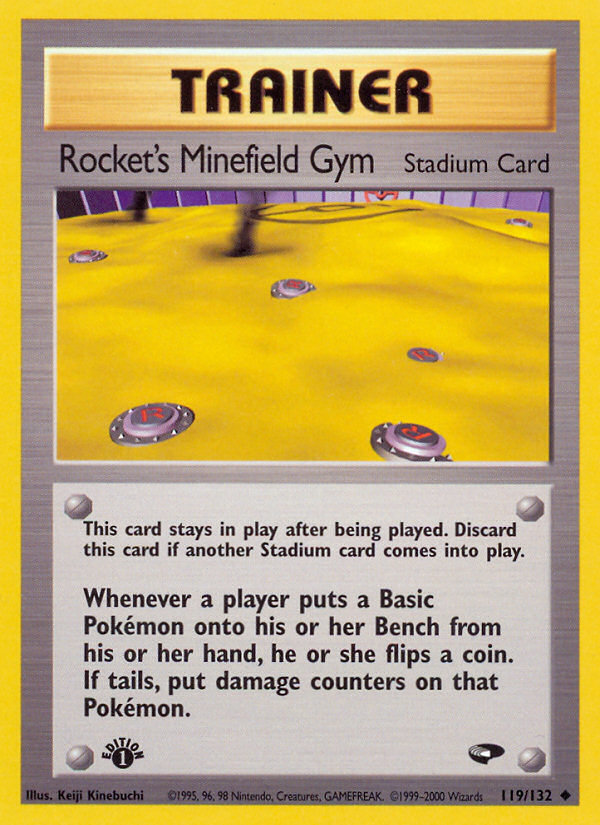 Rocket's Minefield Gym (119/132) - Gym Challenge (1st Edition) Pokémon Card