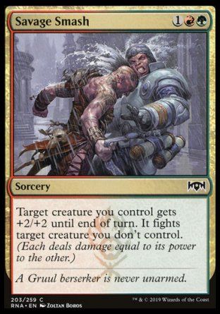 Savage Smash (Ravnica Allegiance) Trading Card