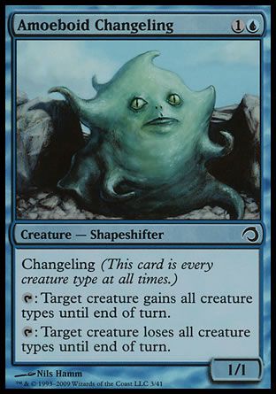 Amoeboid Changeling (Premium Deck Series: Slivers) Trading Card