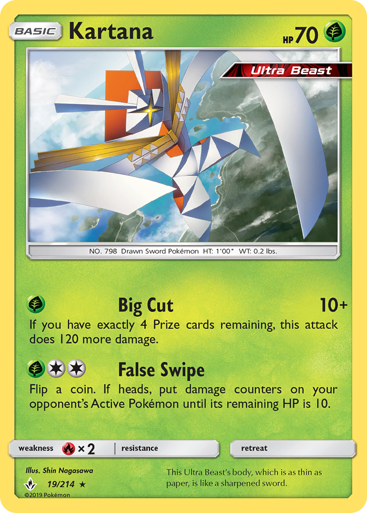 Kartana (19/214) - Unbroken Bonds Pokémon Card