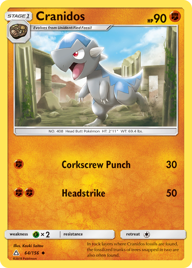 Cranidos (64/156) - Ultra Prism Pokémon Card