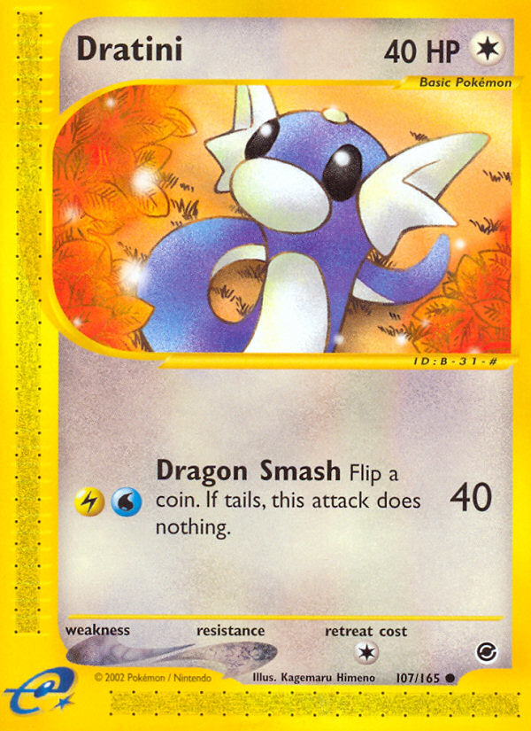 Dratini (107/165) - Expedition Base Set Pokémon Card