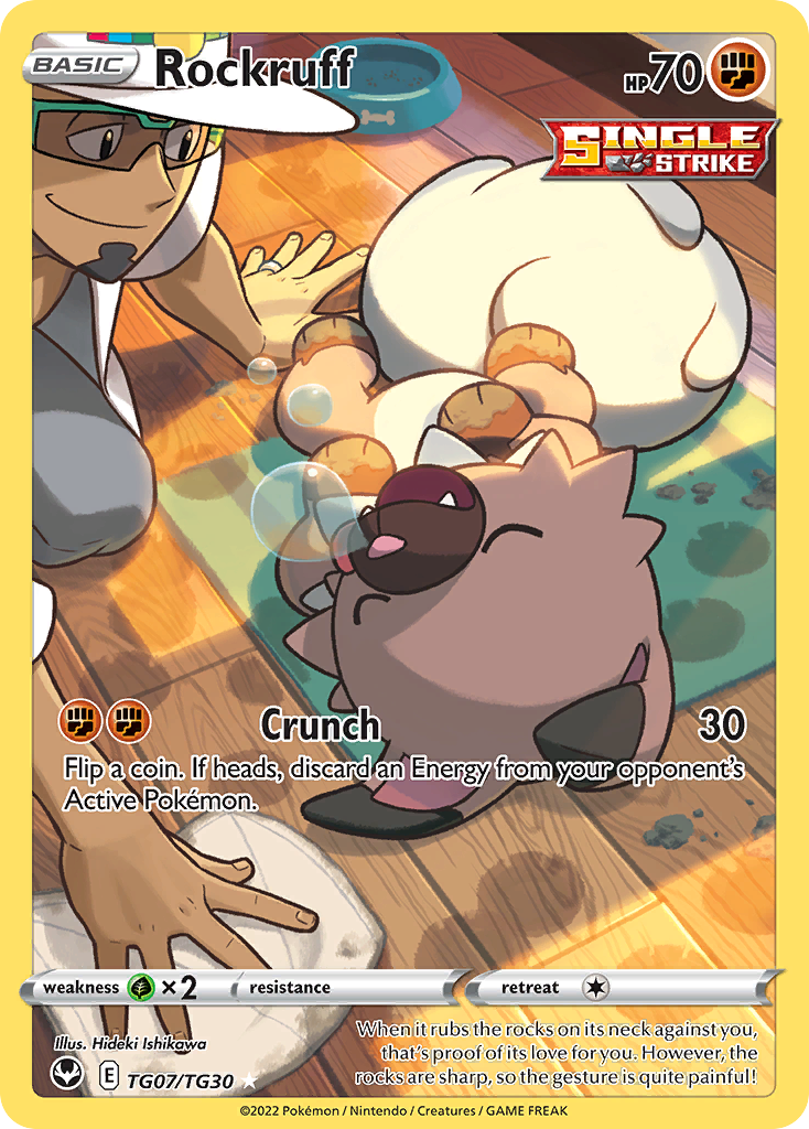 Rockruff (TG07) - Silver Tempest Trainer Gallery Pokémon Card