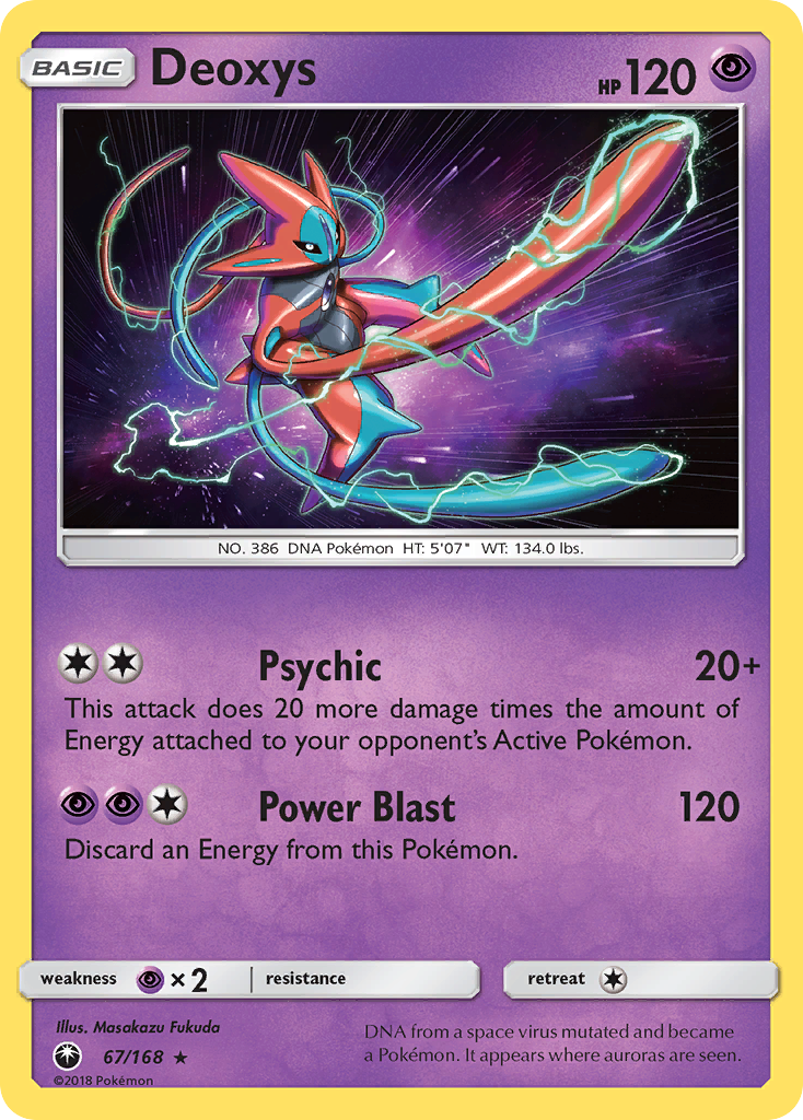 Deoxys (67/168) - Celestial Storm Pokémon Card