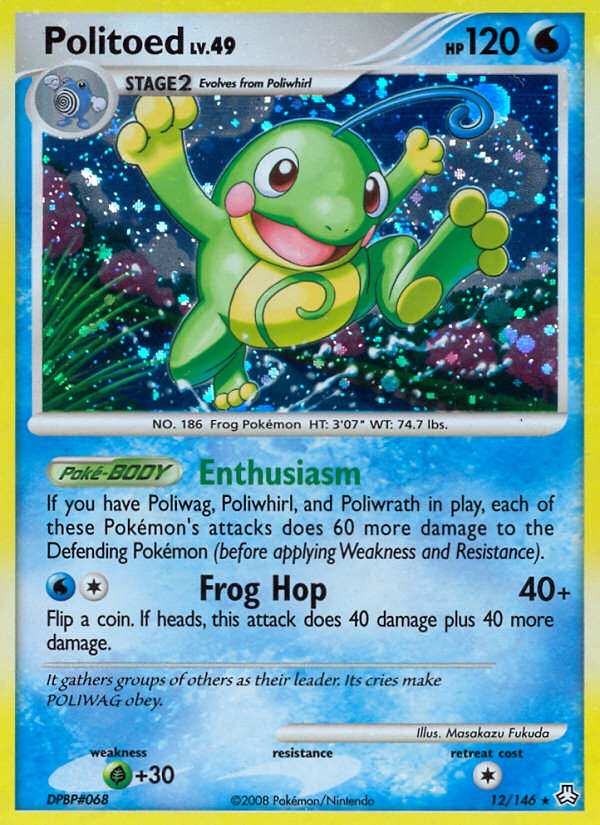 Politoed (12/146) - Legends Awakened Pokémon Card