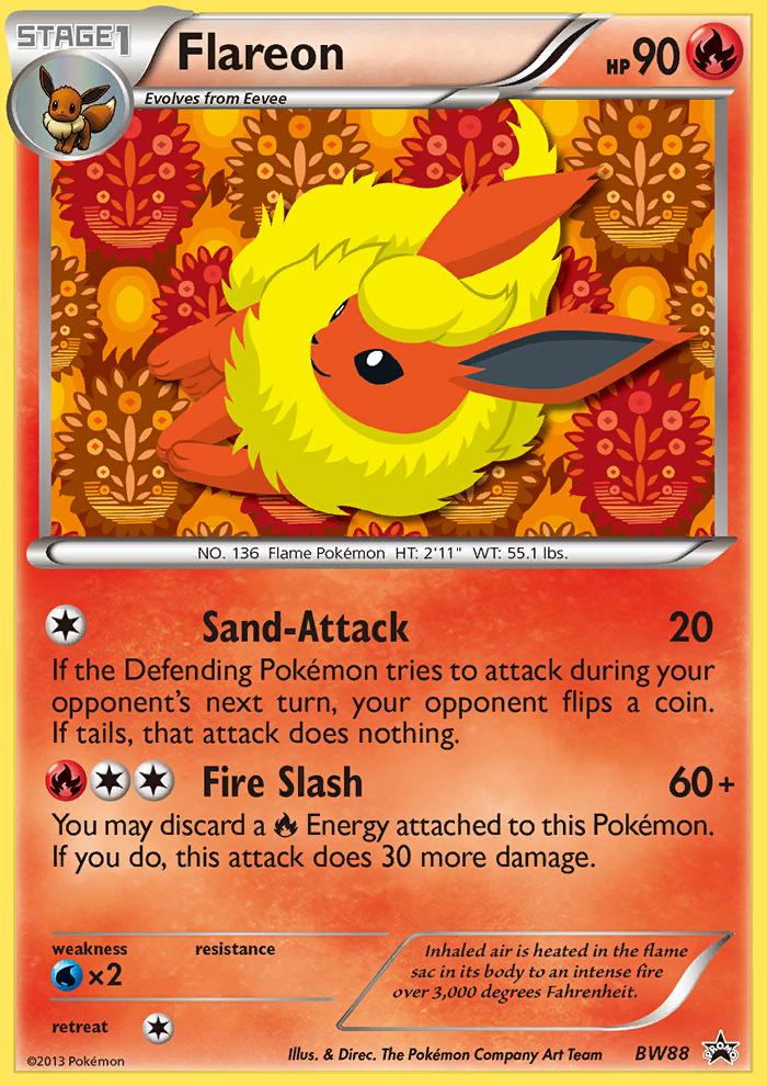 Flareon (BW88) - BW Black Star Promos Pokémon Card