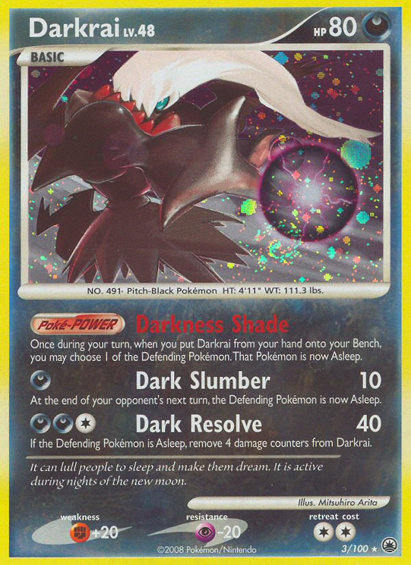 Darkrai (3/100) - Majestic Dawn Pokémon Card