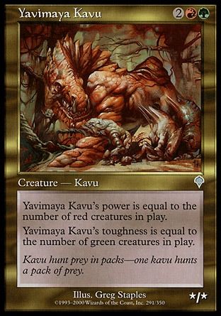 Yavimaya Kavu (Invasion) Trading Card