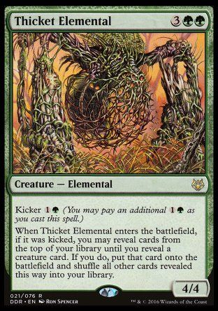 Thicket Elemental (Nissa vs. Ob Nixilis) Trading Card