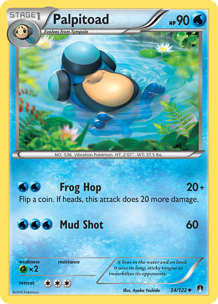 Palpitoad (34/122) - BREAKpoint Pokémon Card