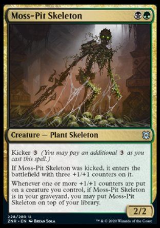 Moss-Pit Skeleton (Zendikar Rising) Trading Card