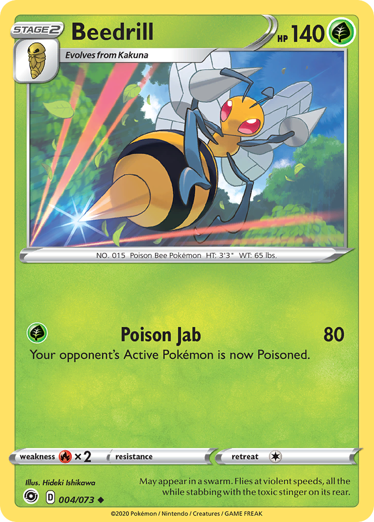 Beedrill (4/73) - Champion's Path Pokémon Card