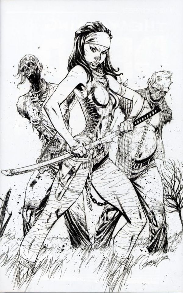 The Walking Dead #19 (15th Anniversary 'Virgin' Sketch Cover D)