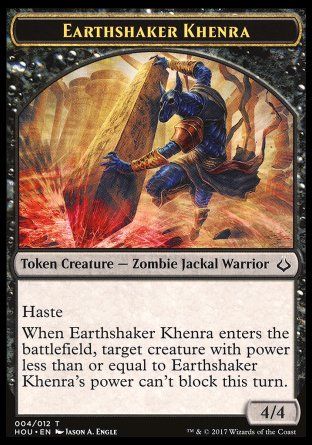 Earthshaker Khenra Token (Hour of Devastation) Trading Card