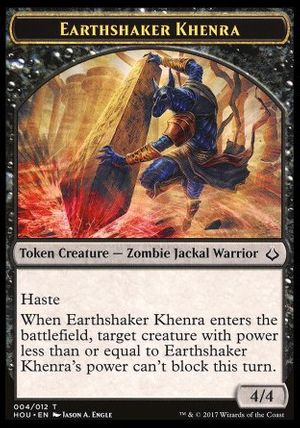 Earthshaker Khenra Token (Hour of Devastation)