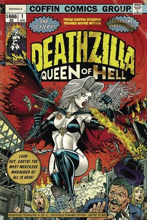 Lady Death: Malevolent Decimation #1 (Deathzilla Damaged Cover)