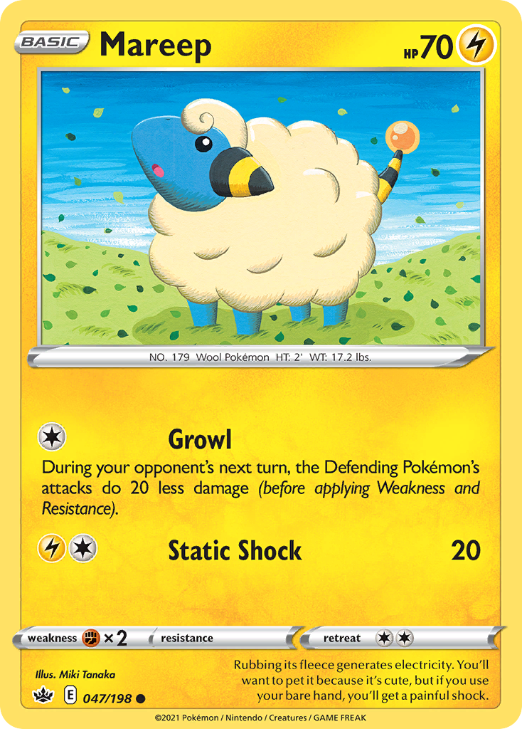 Mareep (47/198) - Chilling Reign Pokémon Card