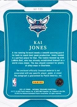 Kai Jones 2021-22 Panini National Treasures Basketball #135 Sports Card
