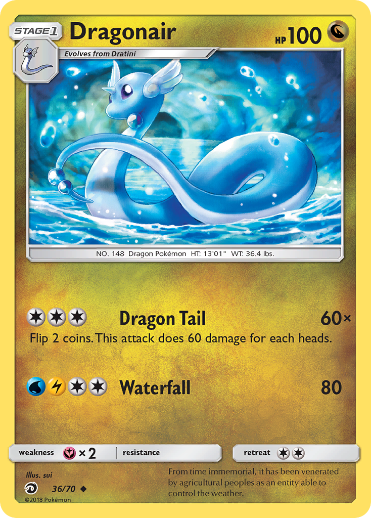 Dragonair (36/70) - Dragon Majesty Pokémon Card