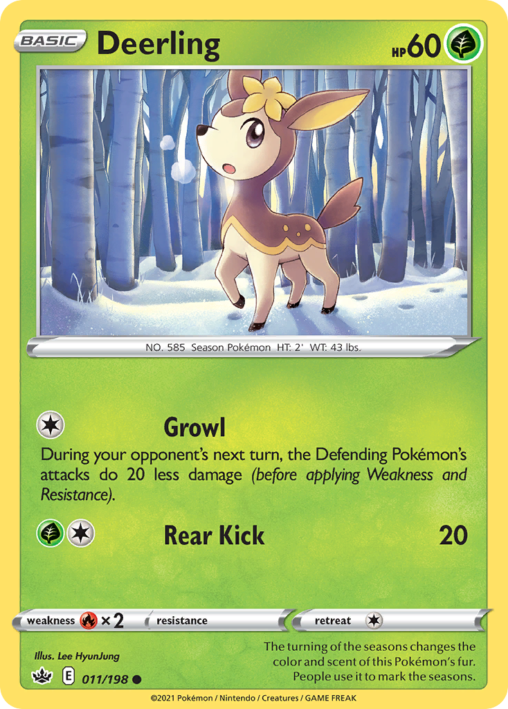 Deerling (11/198) - Chilling Reign Pokémon Card