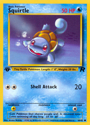 Squirtle (68/82) - Team Rocket (1st Edition)