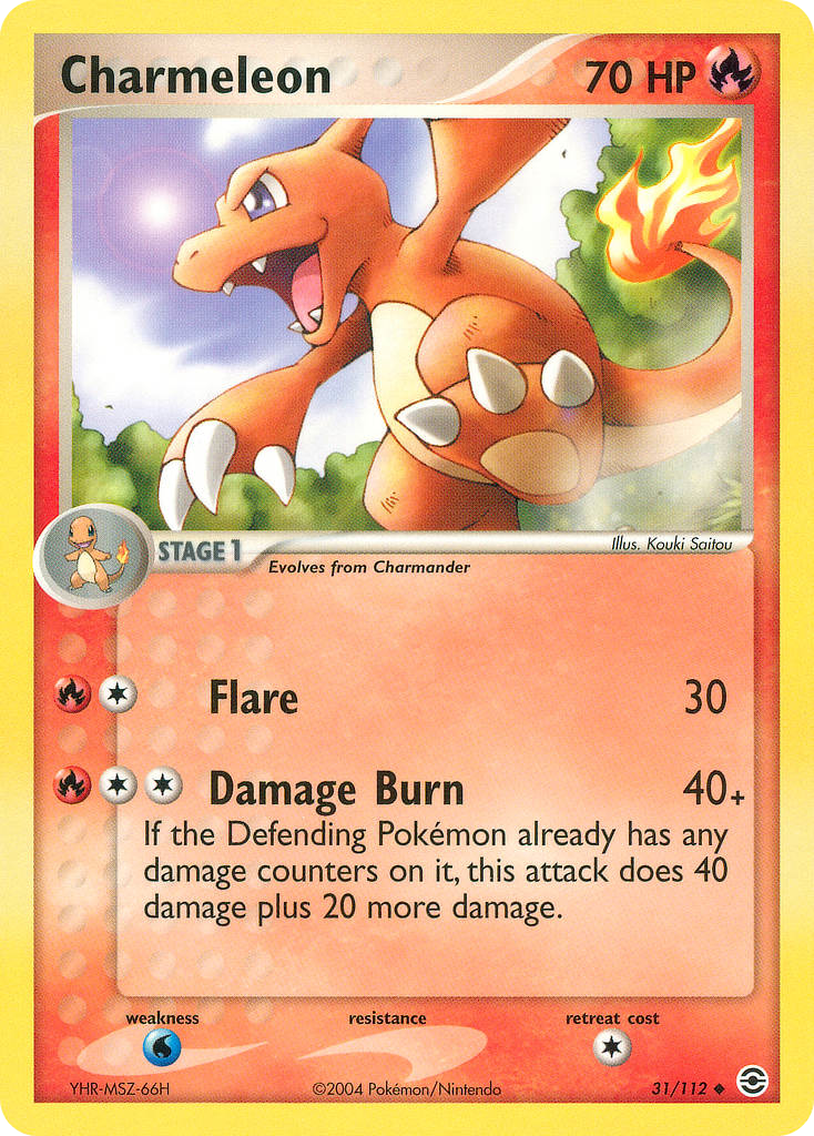 Charmeleon (31/112) - FireRed & LeafGreen Pokémon Card