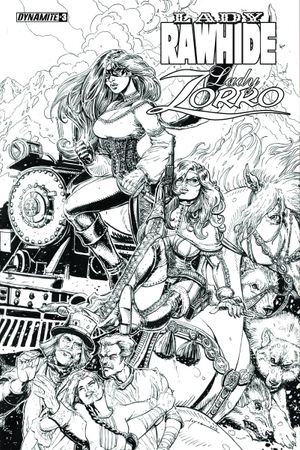Lady Rawhide Lady Zorro #3 (10 Copy Chin B&amp;w Cover)