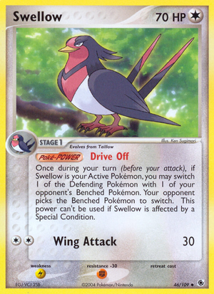 Swellow (46/109) - Ruby & Sapphire