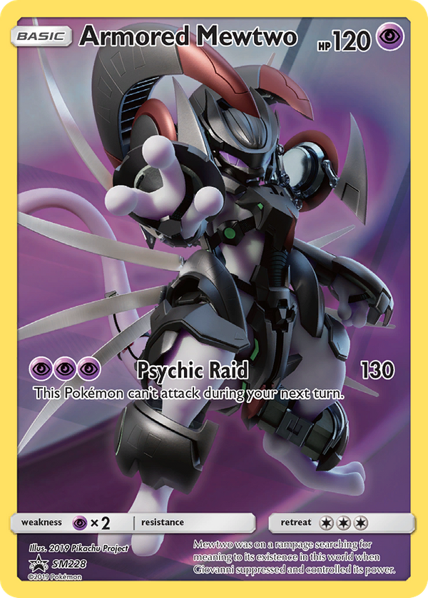 Armored Mewtwo (SM228) - SM Black Star Promos