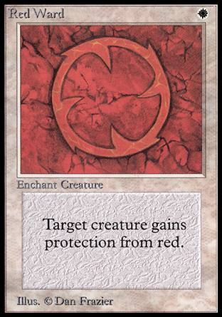 Red Ward (Alpha) Trading Card