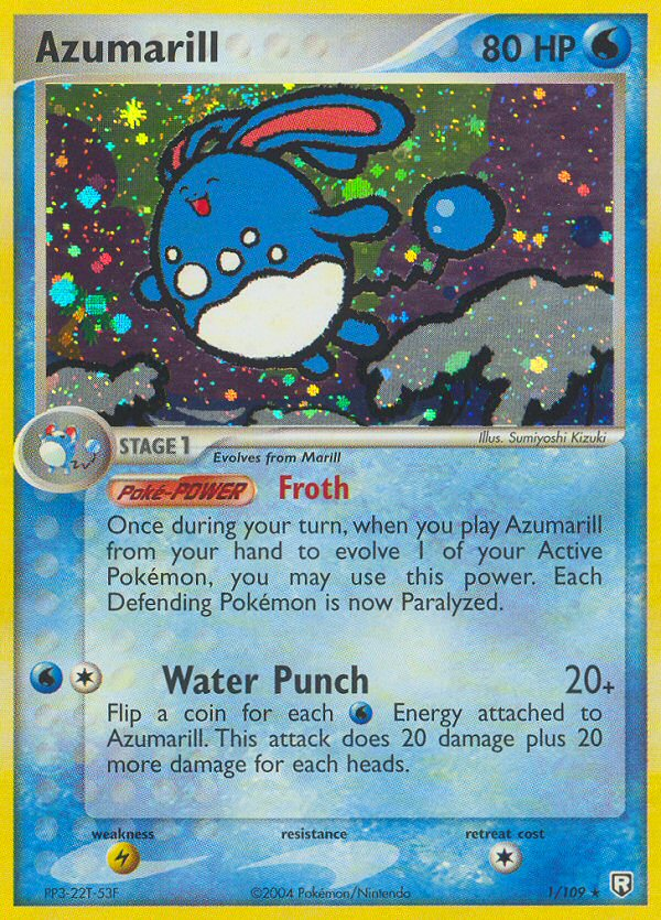 Azumarill (1/109) - Team Rocket Returns Pokémon Card