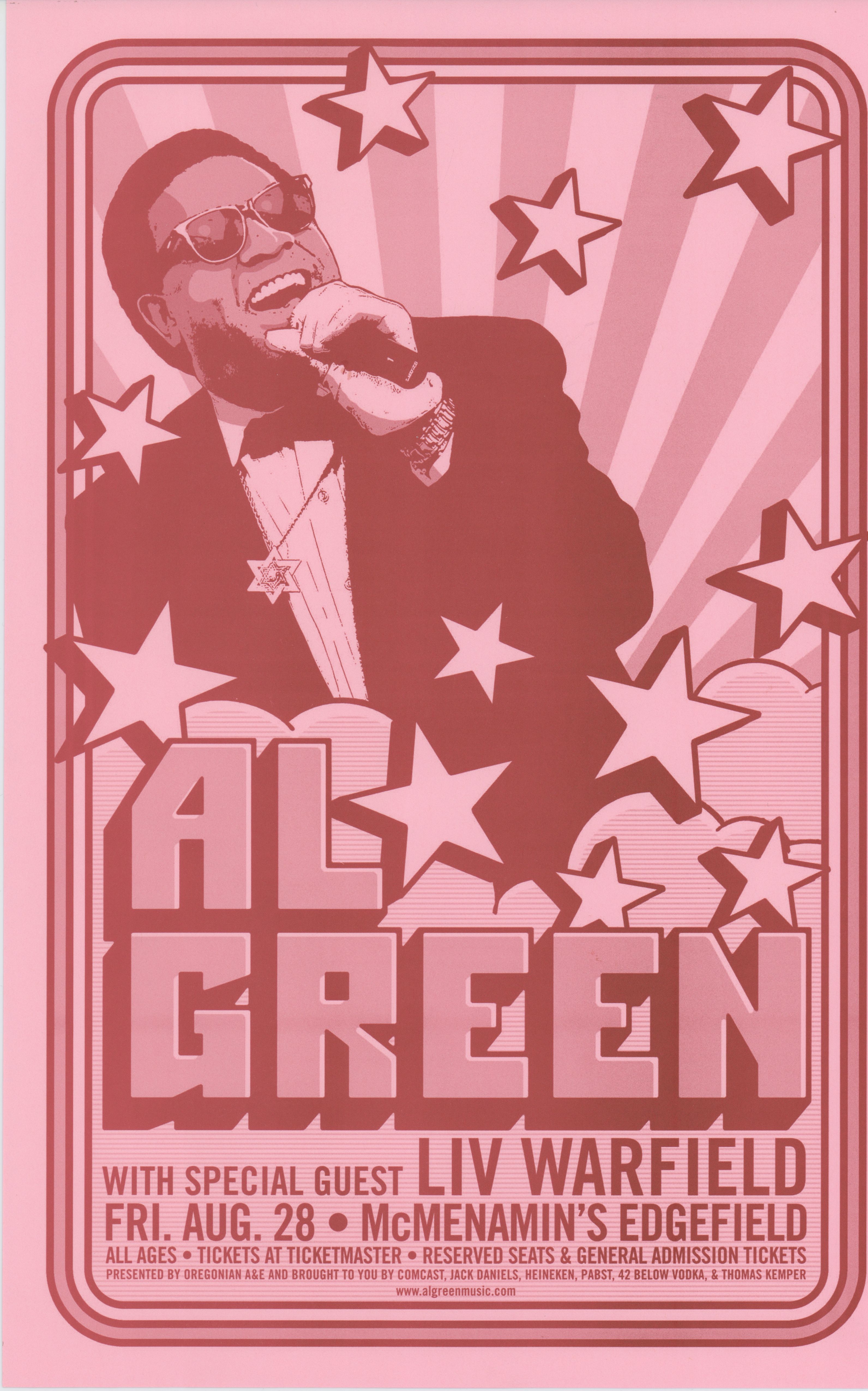MXP-143.3 Al Green Edgefield 2009 Concert Poster