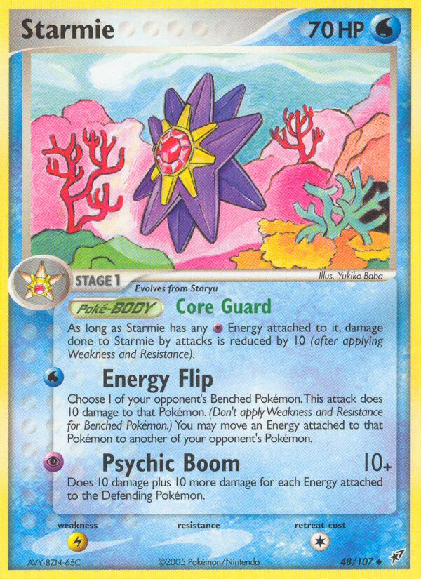 Starmie (48/107) - Deoxys Pokémon Card