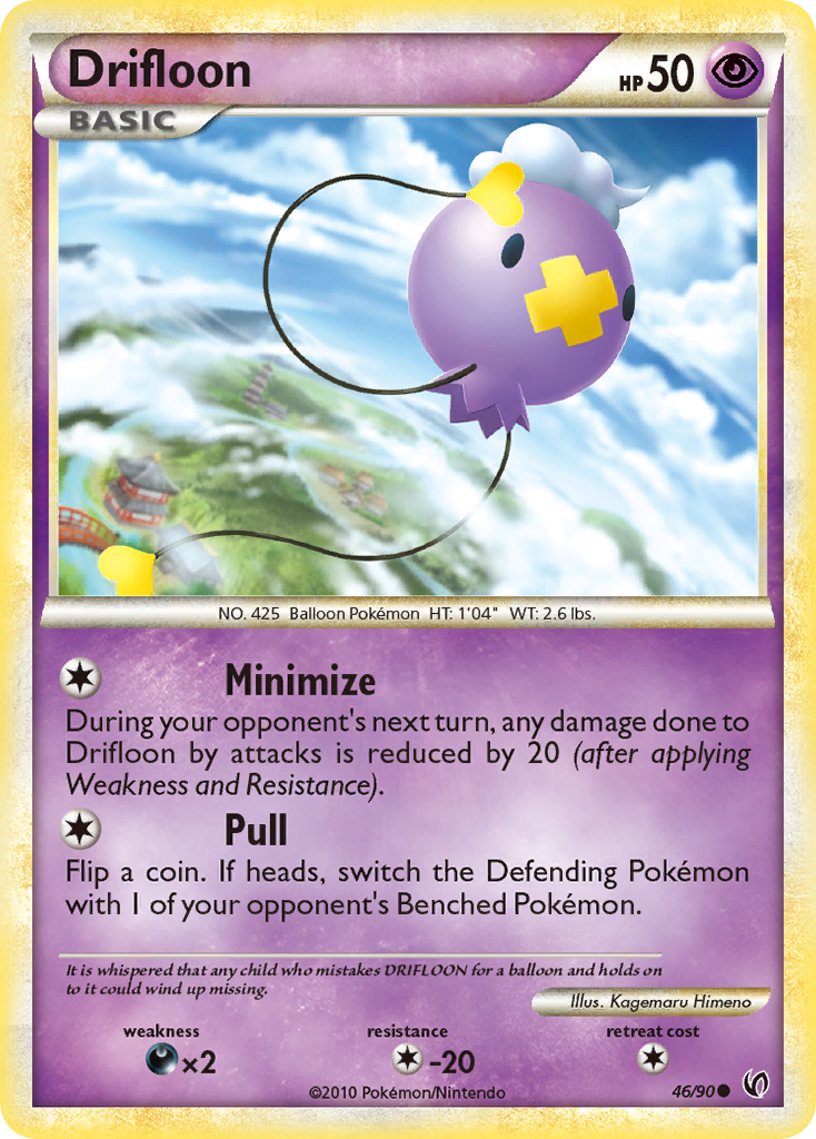 Drifloon (46/90) - HS—Undaunted Pokémon Card