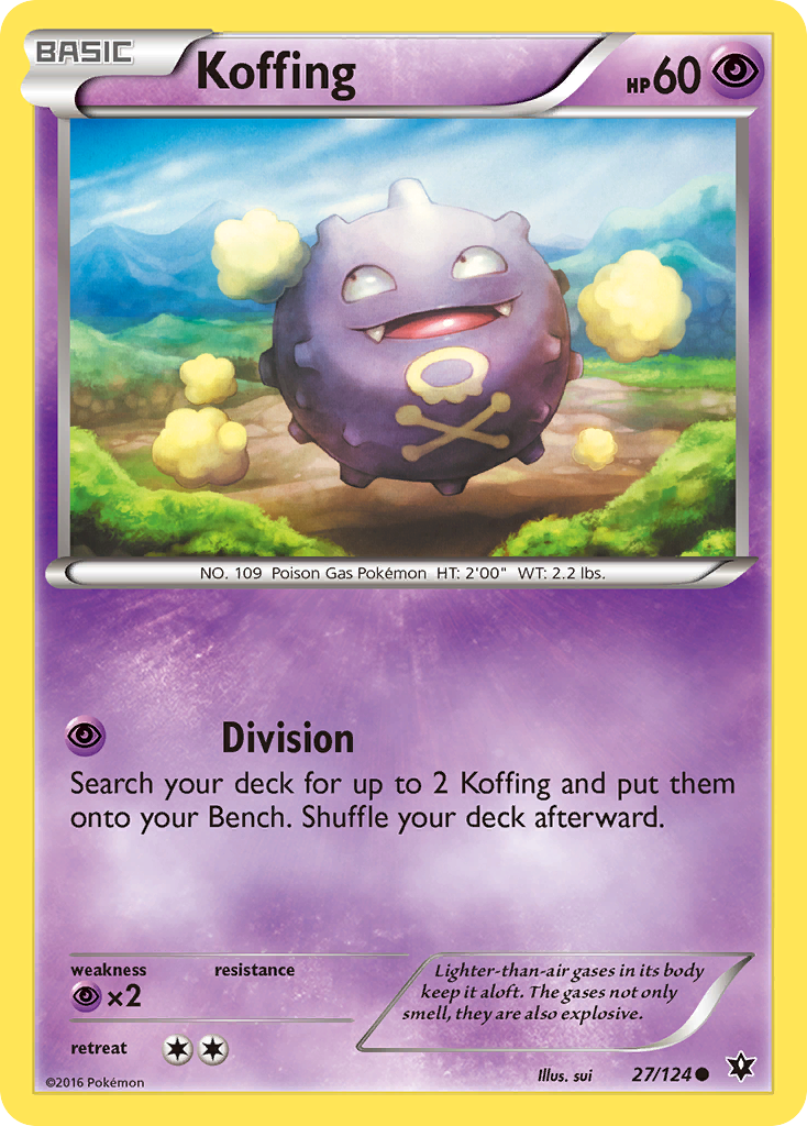 Koffing (27/124) - Fates Collide Pokémon Card