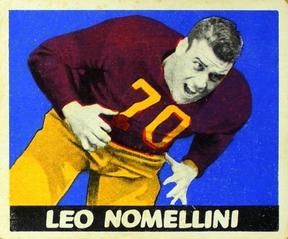 Leo Nomellini 1948 Leaf Football #52 (Maroon Jersey) Sports Card