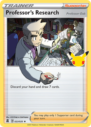 Professor's Research (Professor Oak) (Trainer: Supporter) (23/25) - Celebrations